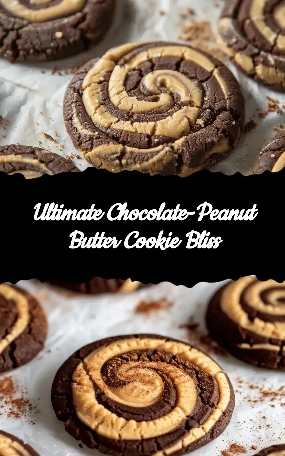 Chocolate-Peanut Butter Swirl Cookies recipe