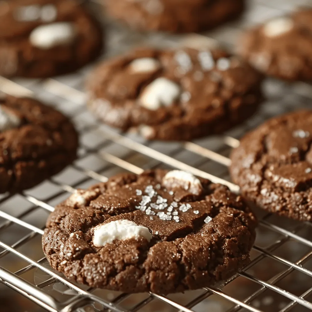 hot chocolate cookies preparation steps