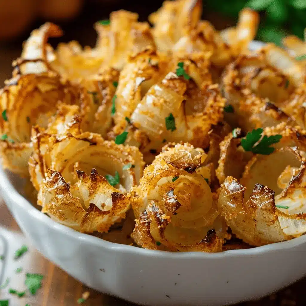 mini air fryer blooming onions preparation steps