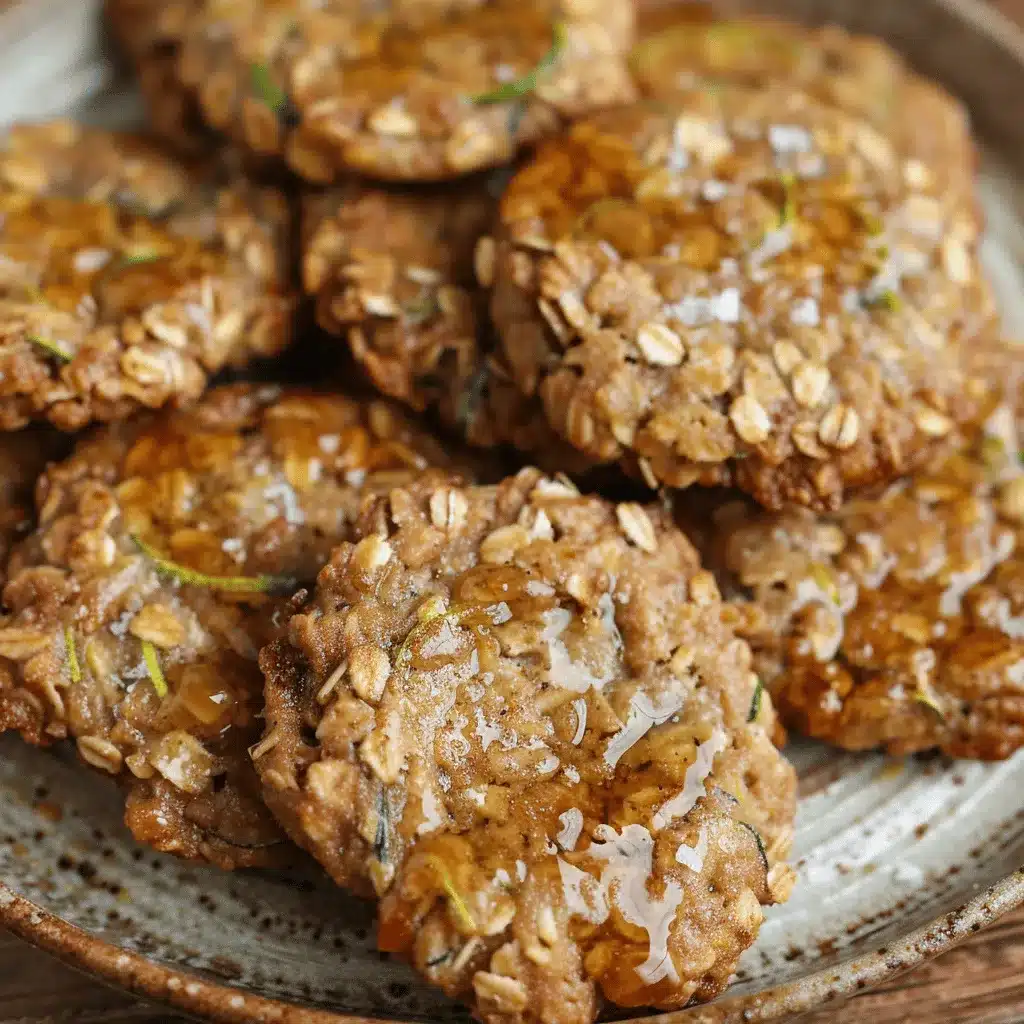 Sticky Oaty Zucchini Cookies preparation steps