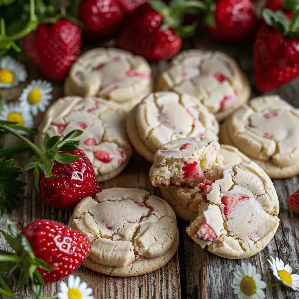 strawberry cheesecake cookies preparation steps