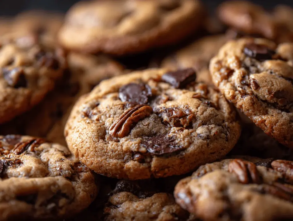 Brown Butter Bourbon Chocolate Chip Pecan Cookies - featured image