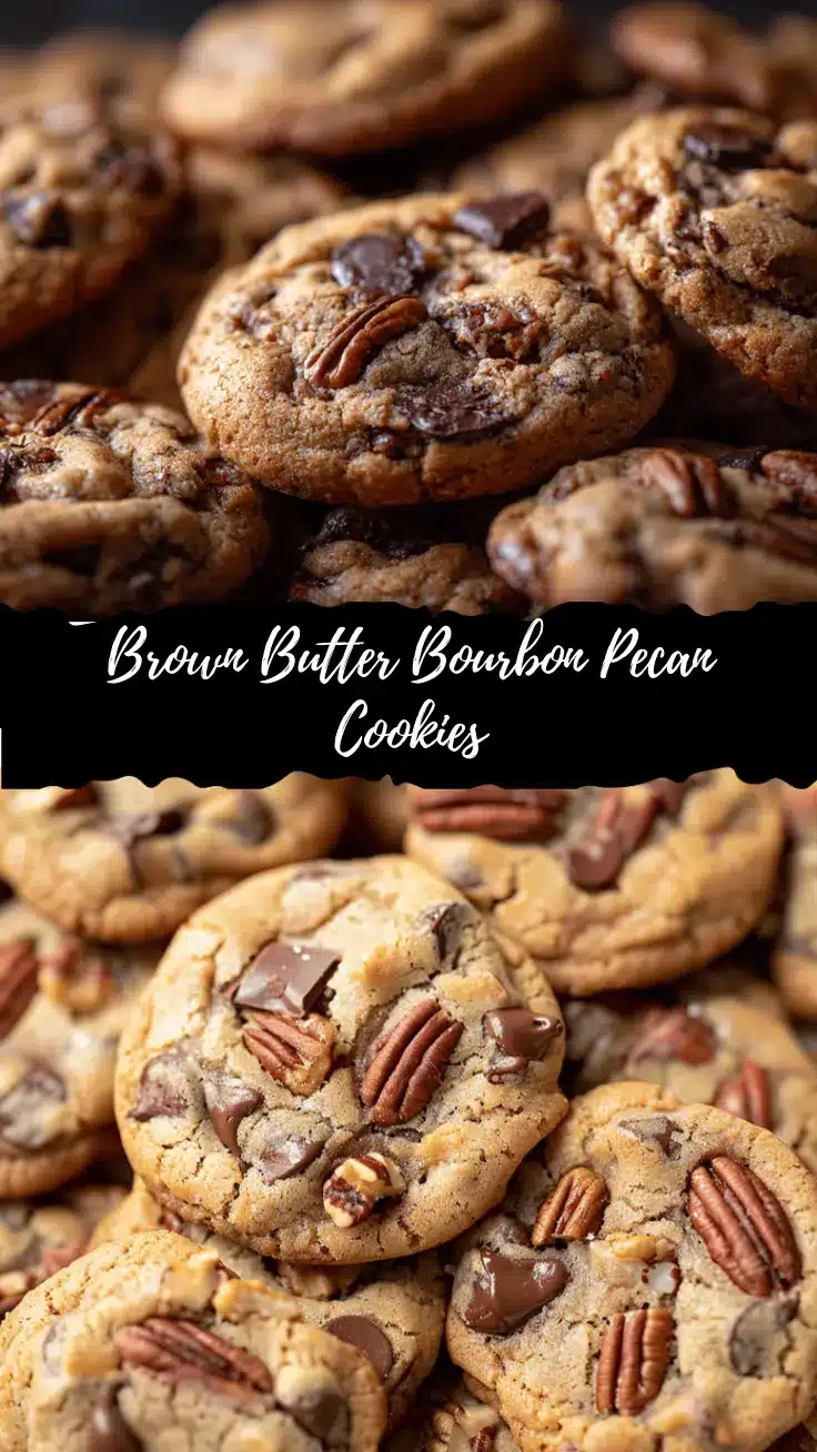 Brown Butter Bourbon Chocolate Chip Pecan Cookies recipe