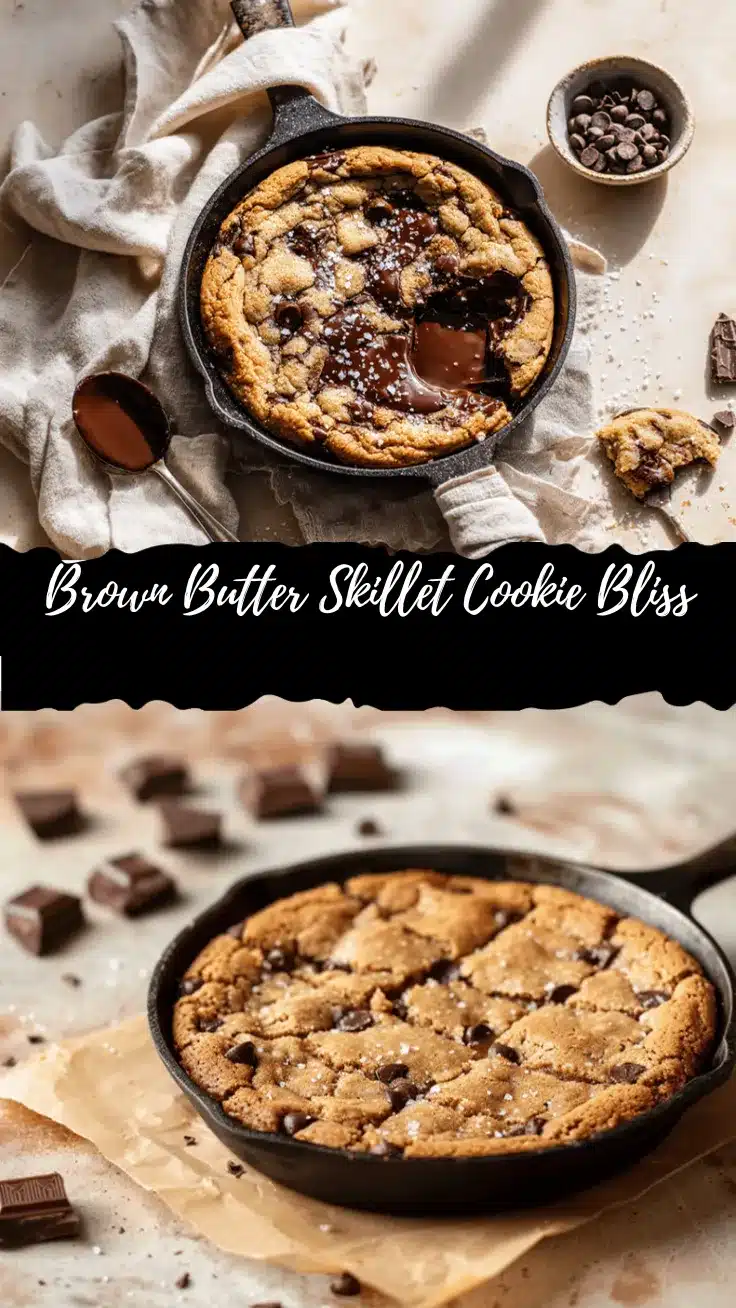 brown butter chocolate chip cookie skillet recipe