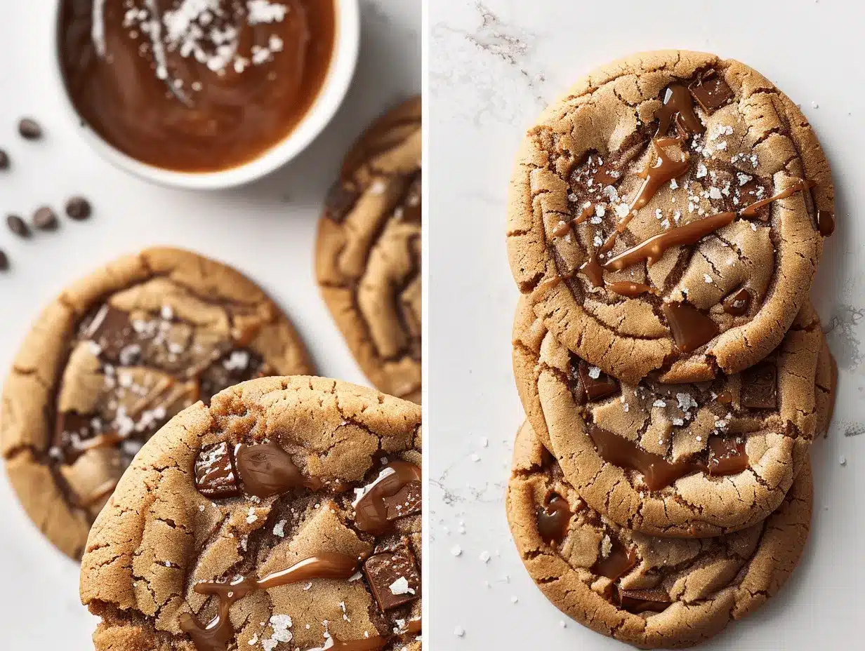 brown butter salted caramel chocolate chip cookies preparation steps