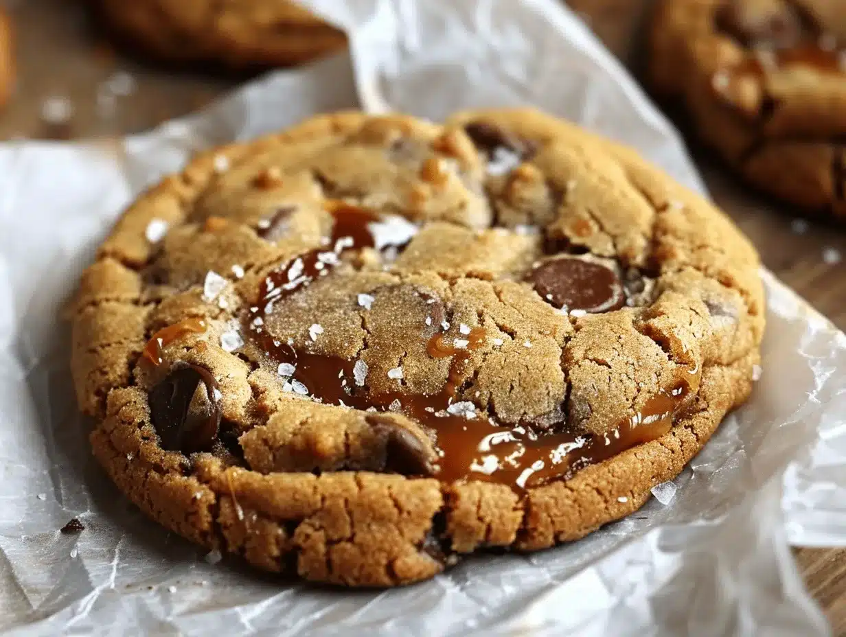 brown butter salted caramel chocolate chip cookies preparation steps