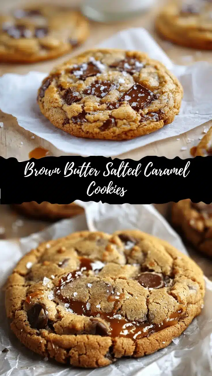 brown butter salted caramel chocolate chip cookies recipe