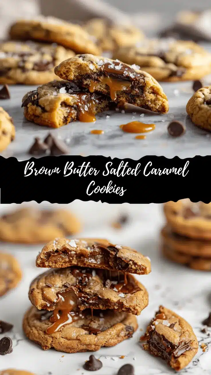 brown butter salted caramel chocolate chip cookies recipe