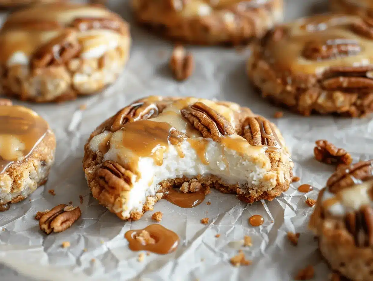 brown butter salted caramel pecan cheesecake cookies preparation steps