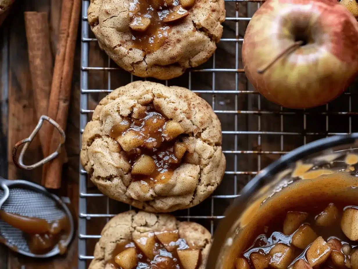 caramel apple pie snickerdoodle cookies preparation steps
