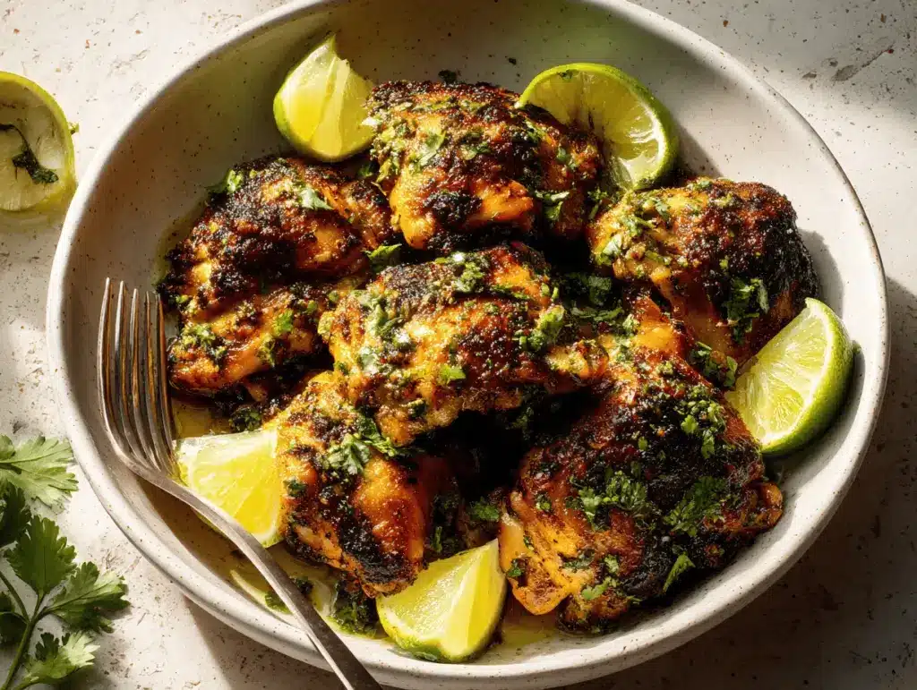cilantro lime chicken thighs - featured image