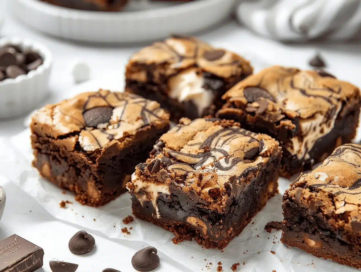 cookies and cream brookies preparation steps