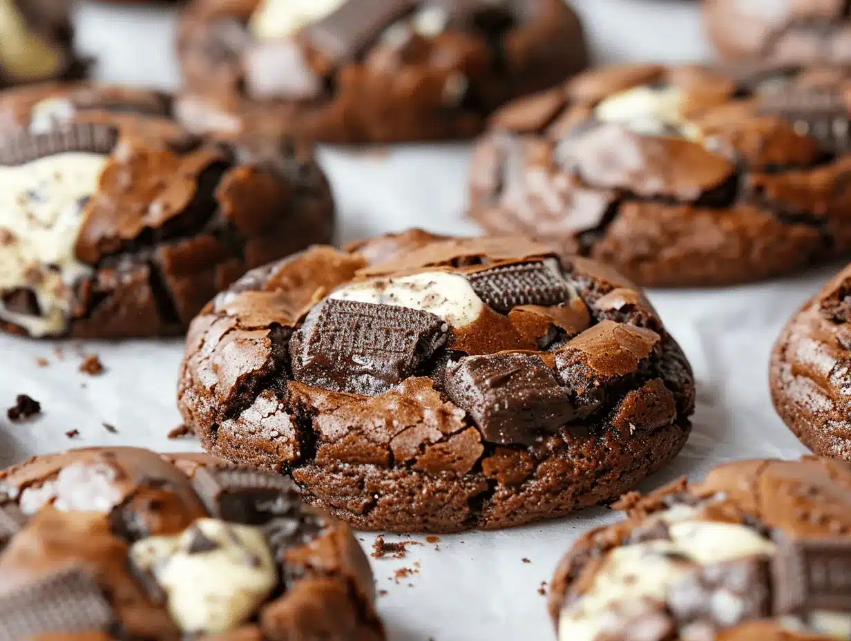 cookies and cream stuffed brownie cookies preparation steps