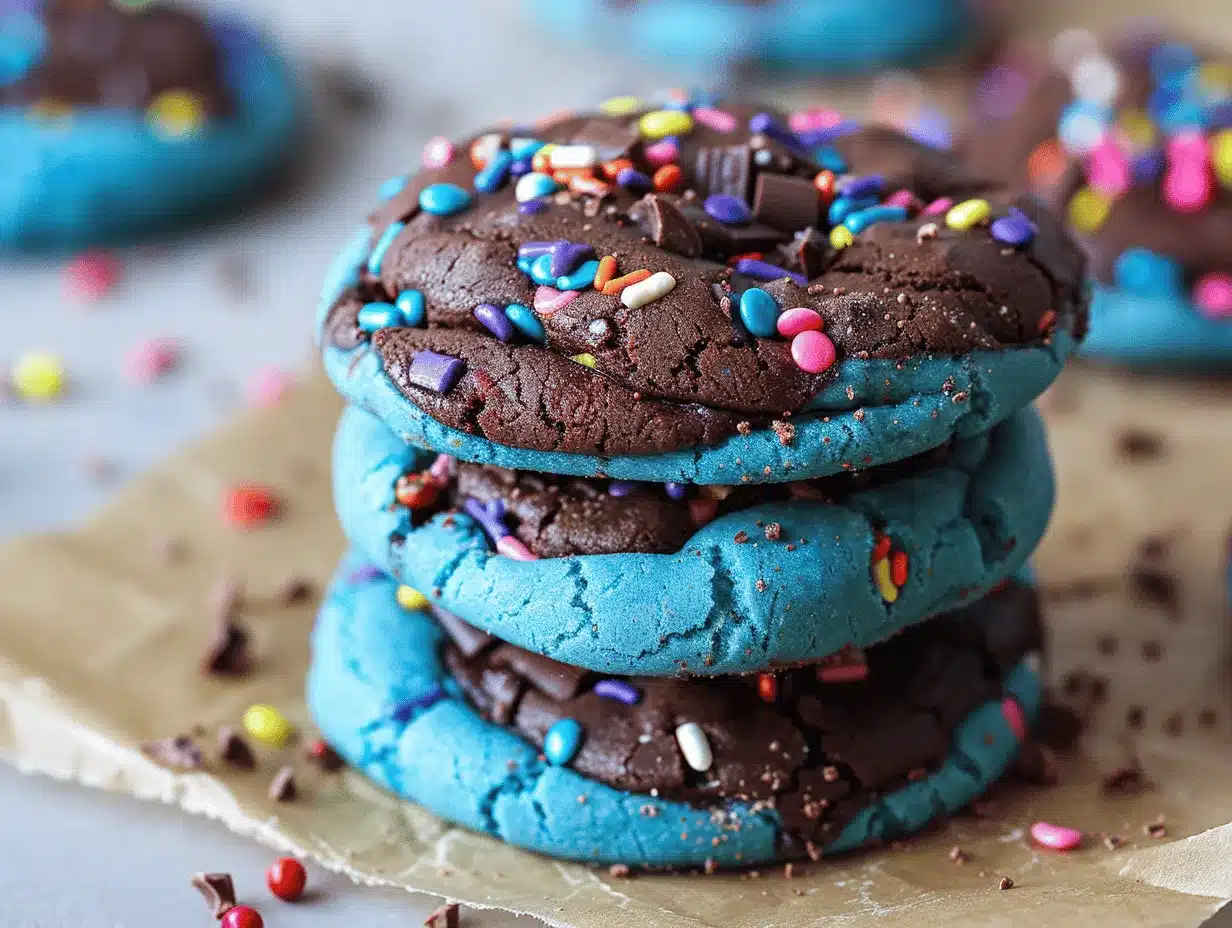 cosmic brownie cookies preparation steps