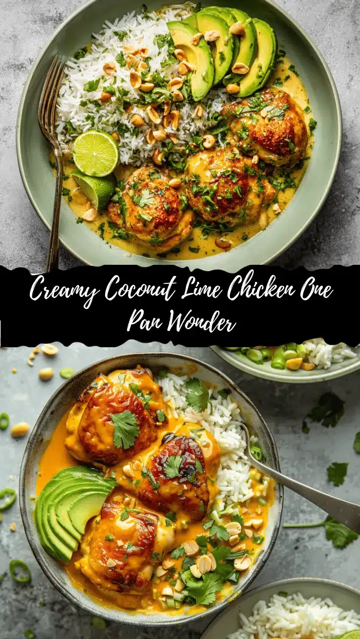 creamy coconut lime chicken thighs recipe
