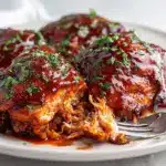 crockpot BBQ chicken thighs - featured image