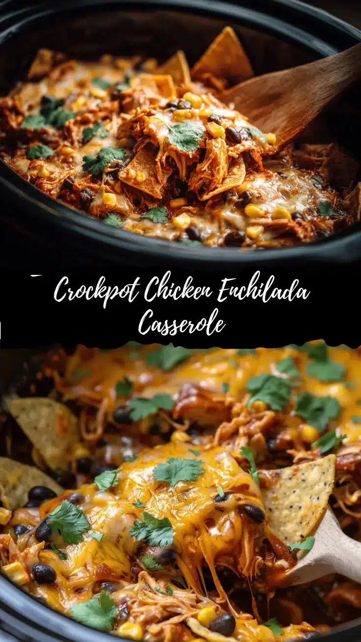 crockpot chicken enchilada casserole recipe