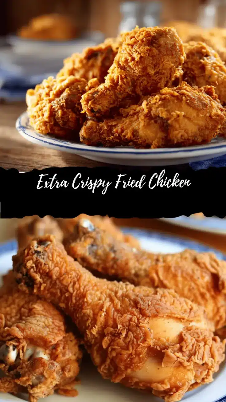 extra crispy fried chicken recipe