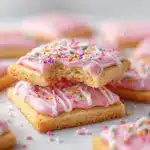 Frosted Strawberry Pop Tart Sugar Cookies - featured image