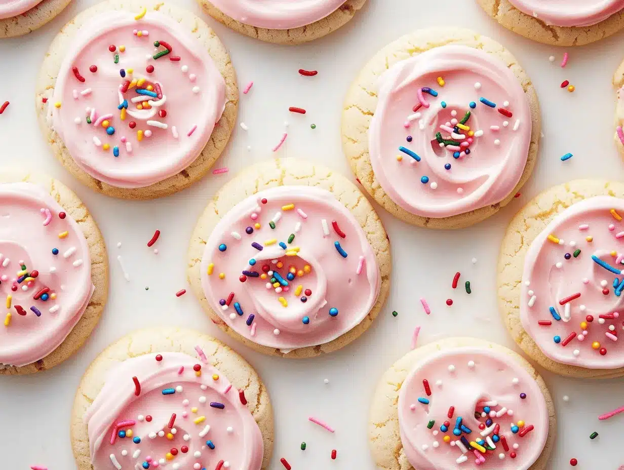 Frosted Strawberry Pop Tart Sugar Cookies preparation steps
