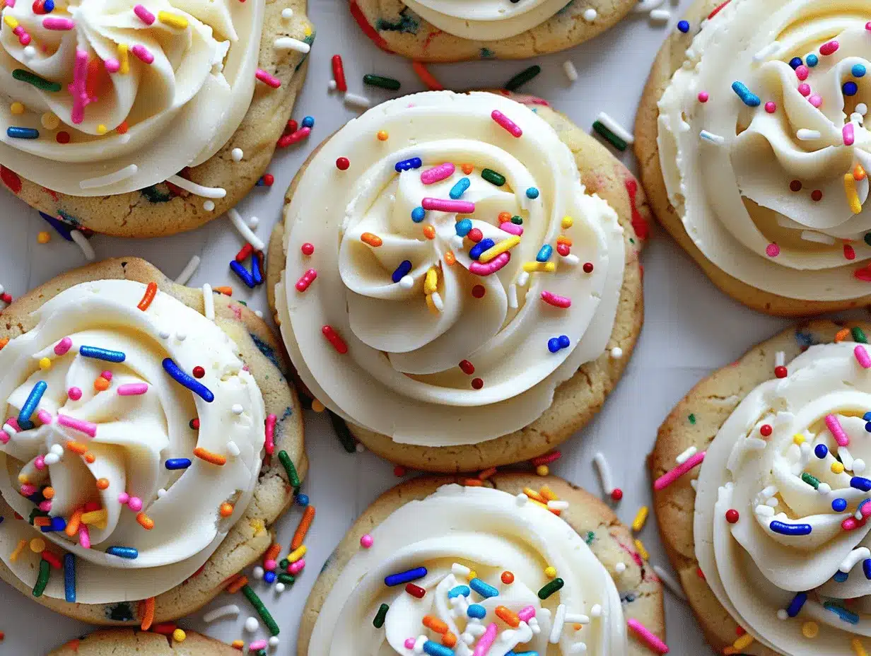 Funfetti cake mix cookies preparation steps