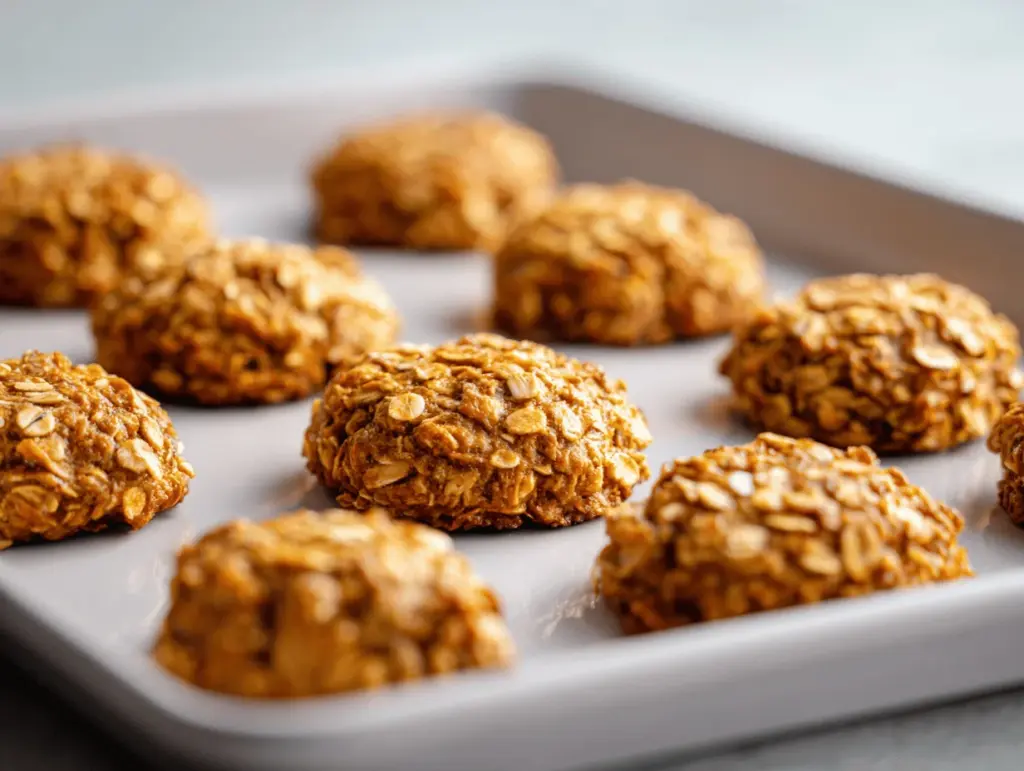 healthy apple cinnamon oatmeal breakfast cookies - featured image