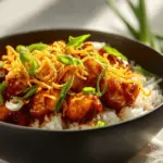 honey BBQ chicken rice bowls - featured image