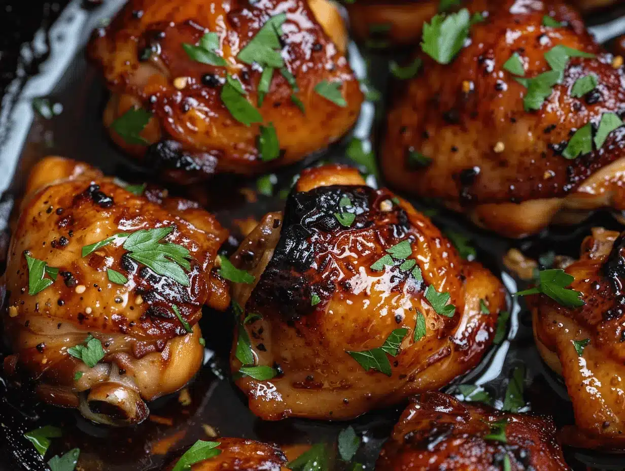 honey garlic chicken thighs preparation steps