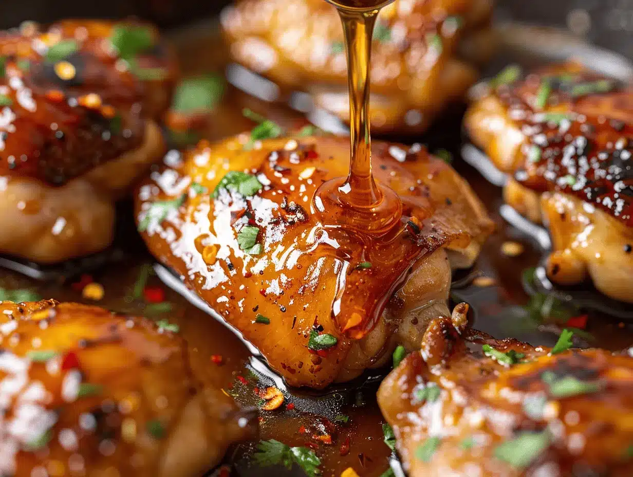 honey garlic chicken thighs preparation steps