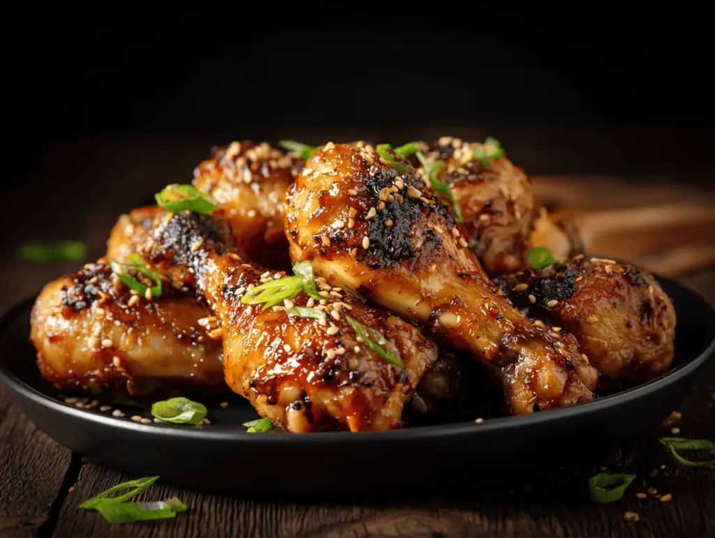 honey soy garlic chicken drumsticks - featured image