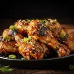 honey soy garlic chicken drumsticks - featured image
