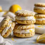 lemon sugar cookie sandwiches - featured image