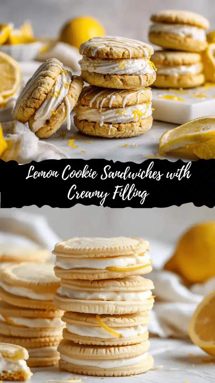 lemon sugar cookie sandwiches recipe