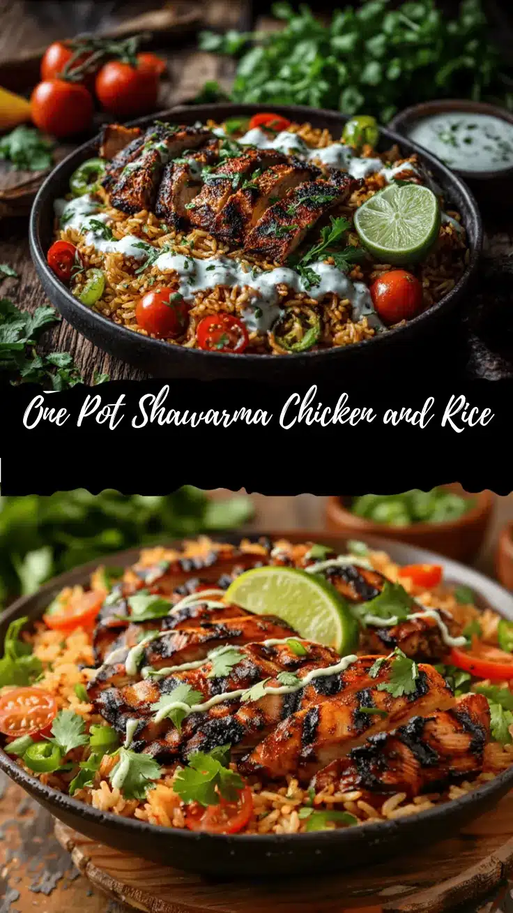 One Pot Shawarma Chicken and Rice recipe