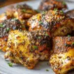 oven baked chicken thighs - featured image