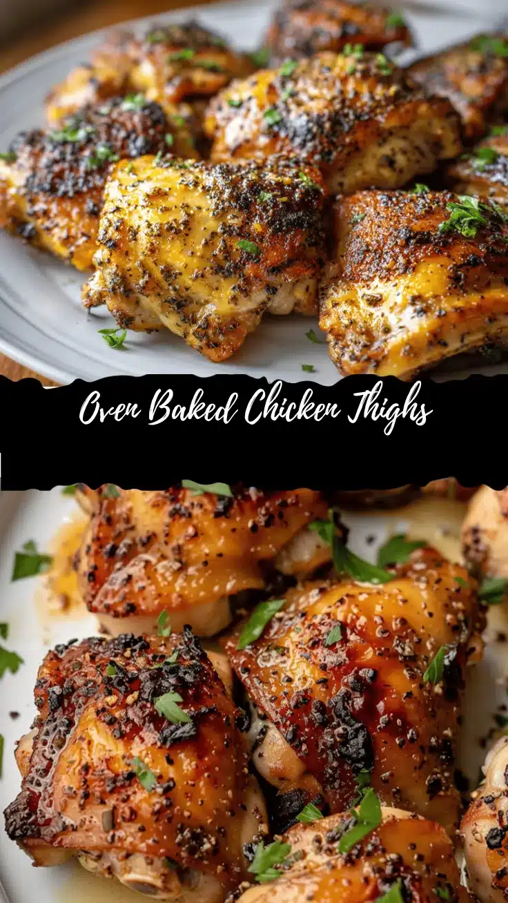 oven baked chicken thighs recipe