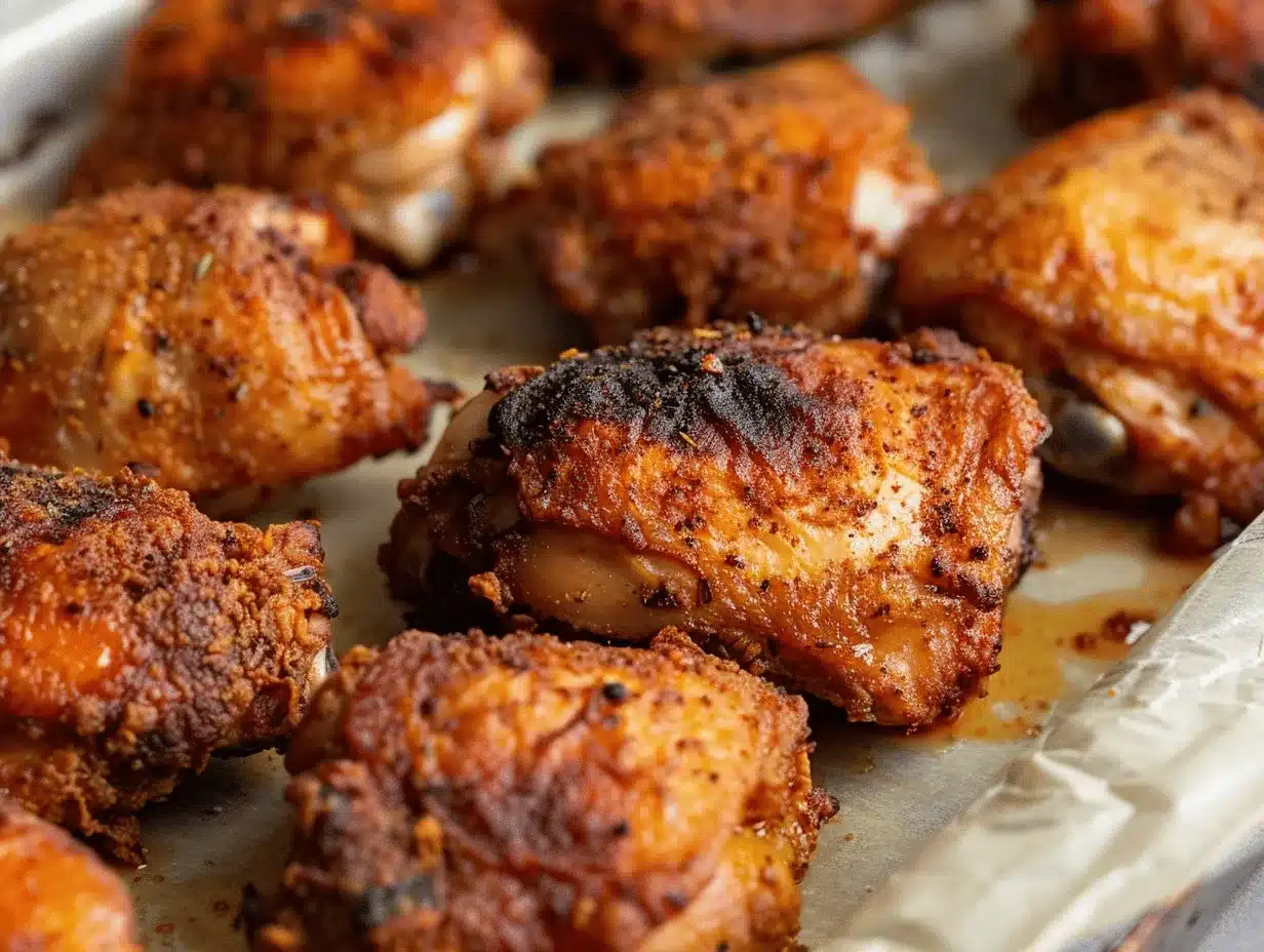 oven fried chicken thighs preparation steps
