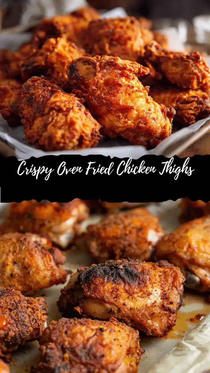 oven fried chicken thighs recipe