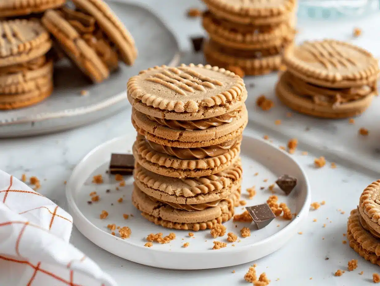 peanut butter cup Nutter Butter cookies preparation steps