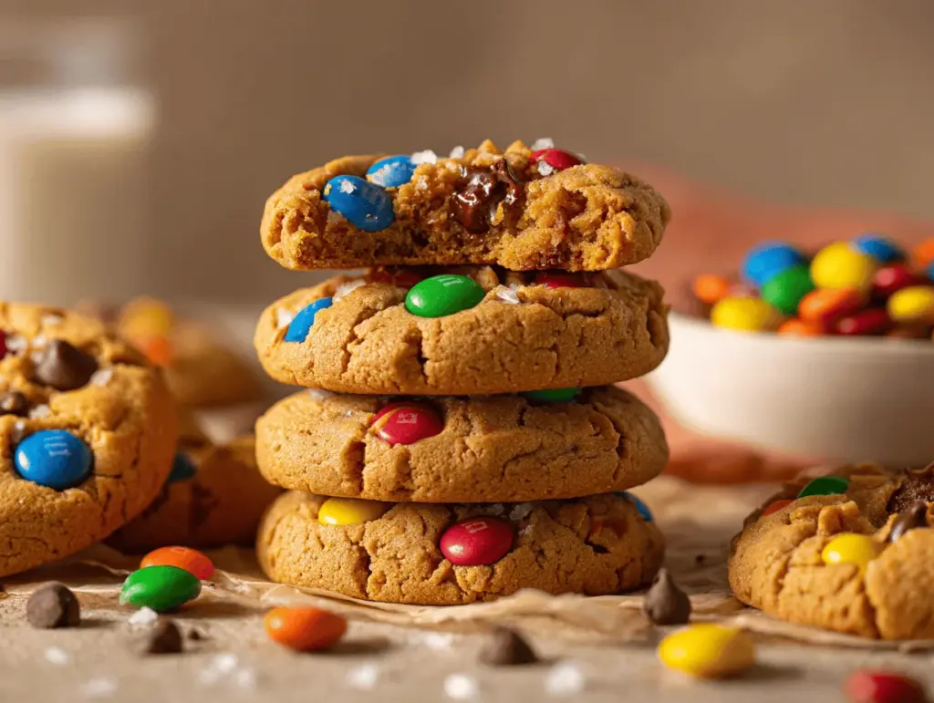 peanut butter monster cookies - featured image