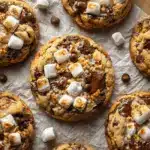 S’mores Rice Krispie Chocolate Chip Cookies - featured image