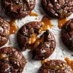 salted caramel brownie cookies - featured image