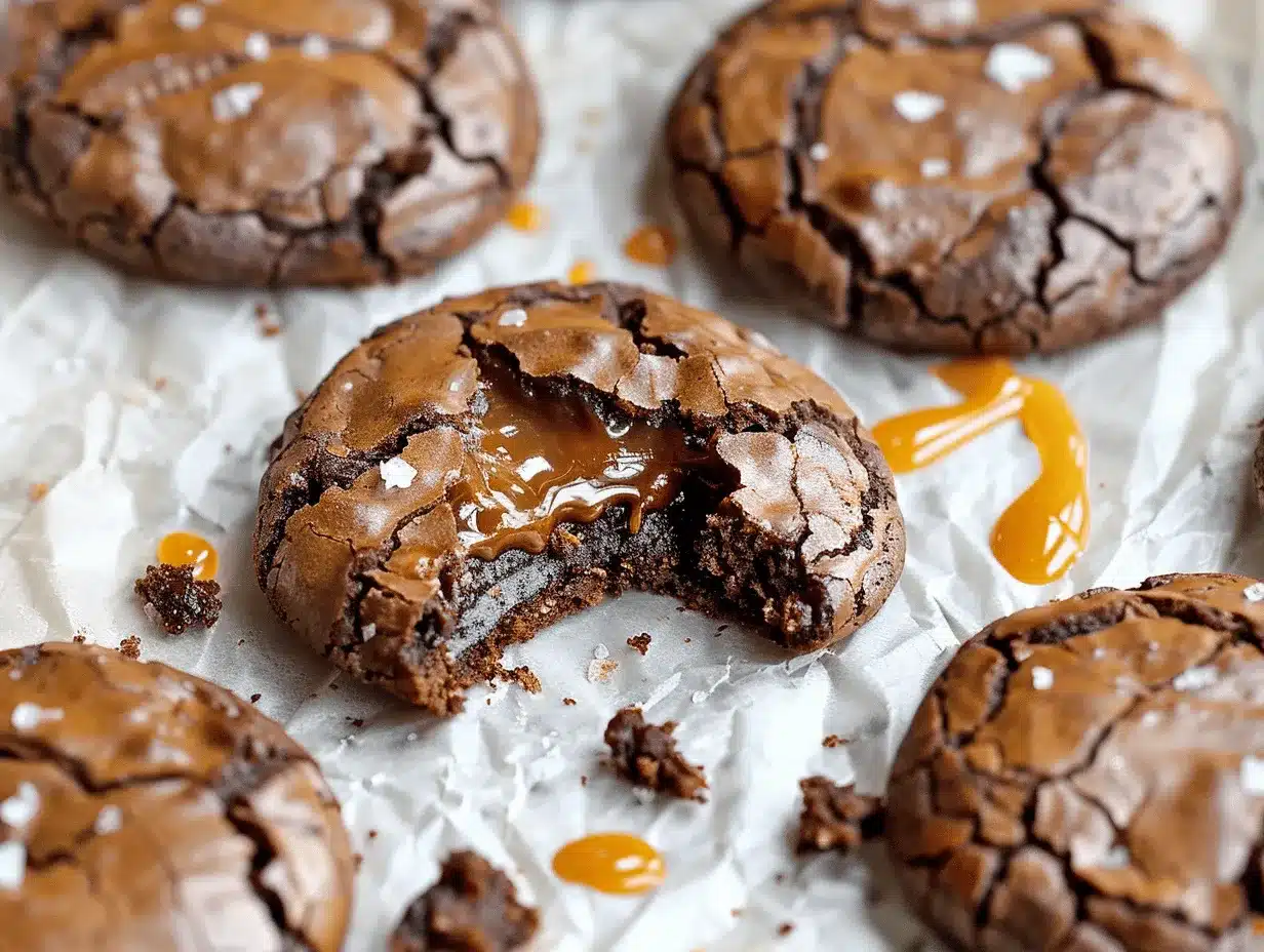 salted caramel brownie cookies preparation steps