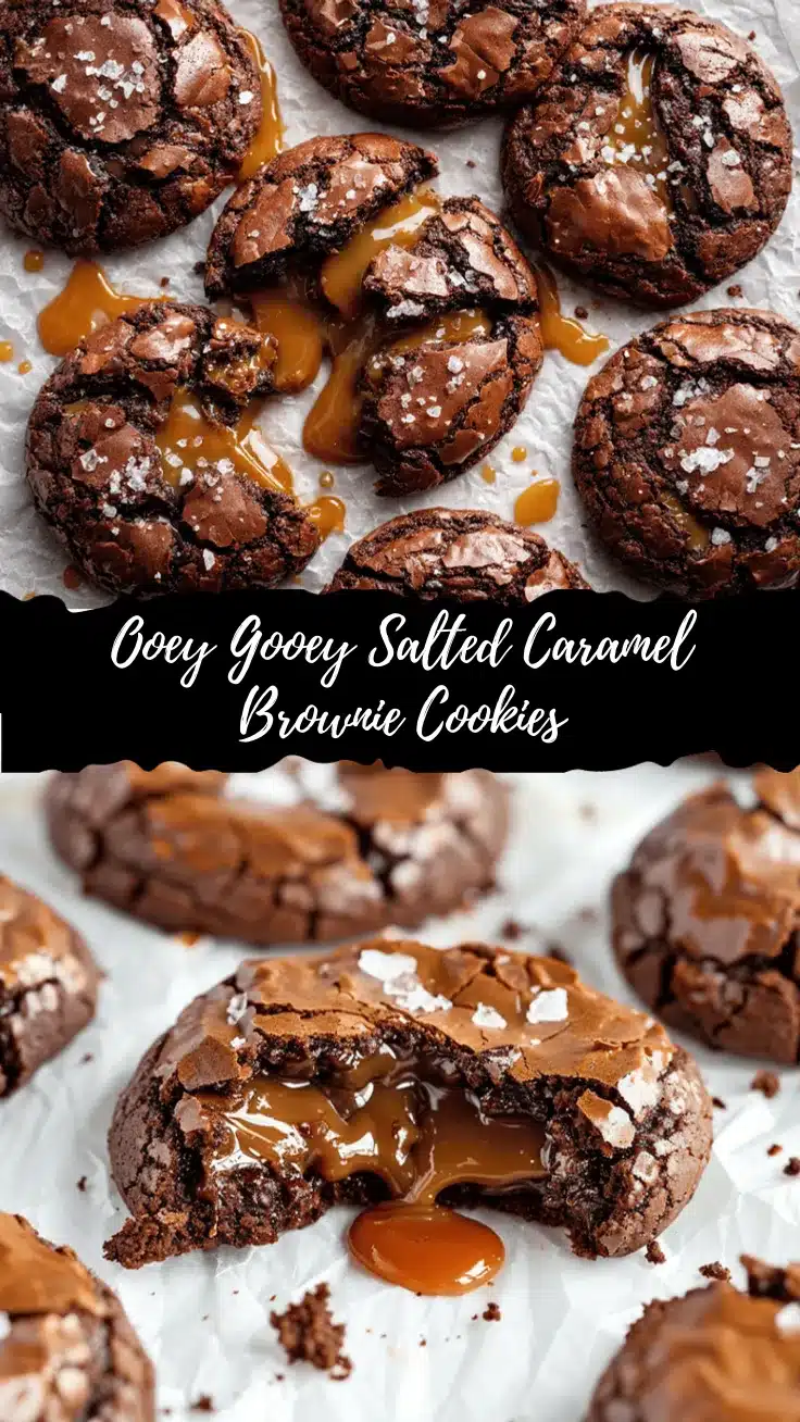 salted caramel brownie cookies recipe