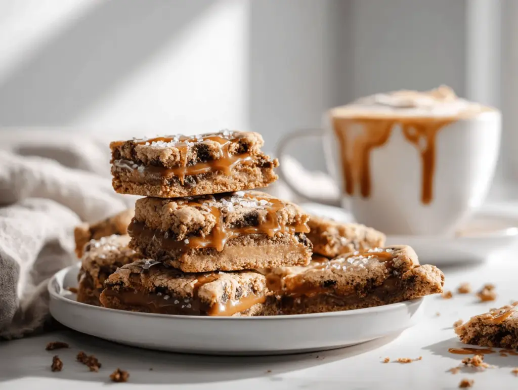 salted caramel mocha coffee cookies - featured image