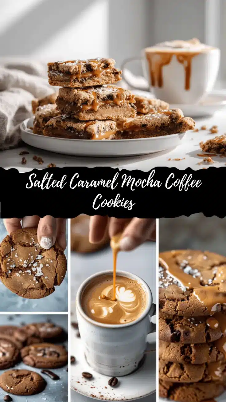 salted caramel mocha coffee cookies recipe