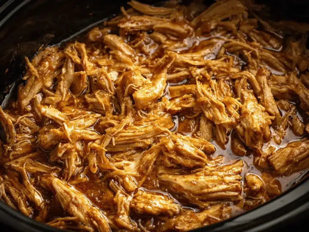 slow cooker honey garlic chicken - featured image