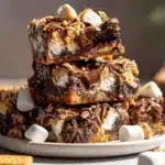 Smores Rocky Road Cookie Bars - featured image