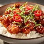 spicy ginger chicken - featured image