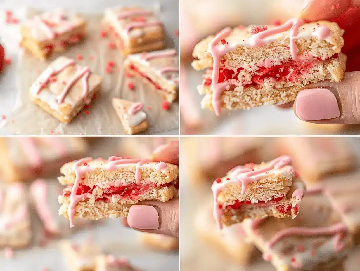 strawberry Pop Tart stuffed sugar cookies preparation steps